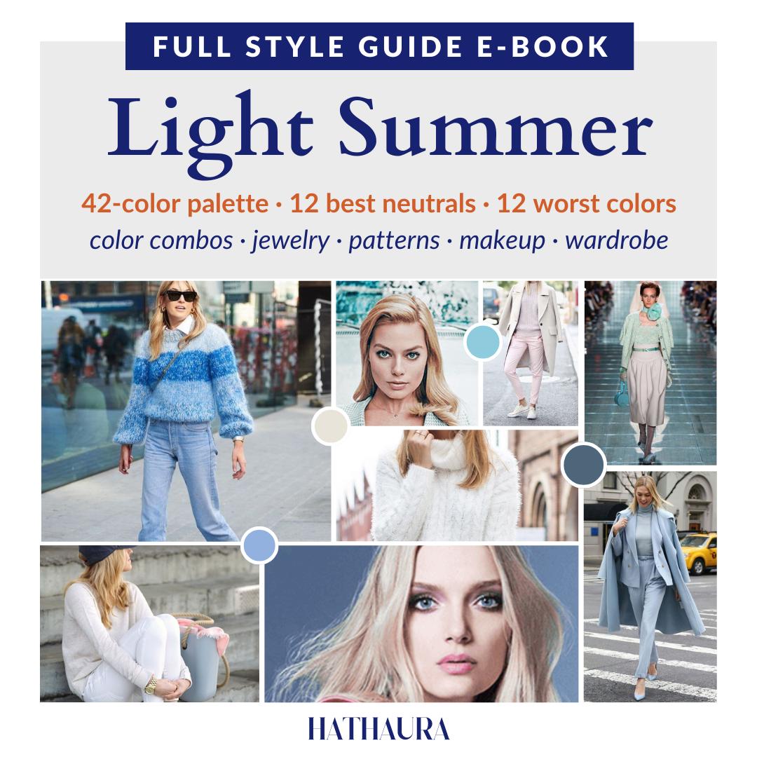 Light Summer Guide Makeup Palette Hair Color Wardrobe Ideas Color Swatches Personal Stylist Ebook