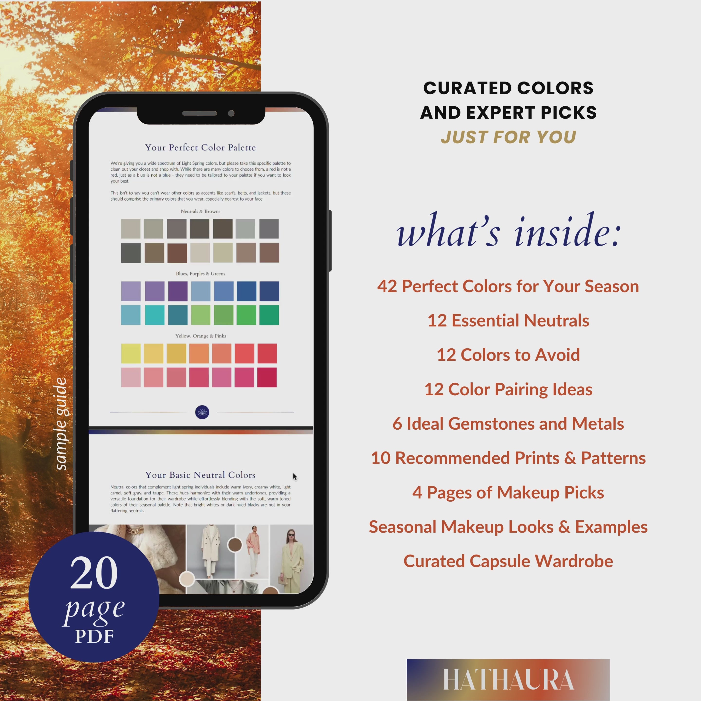 Load video: Get Your Color Season Analysis Digital Guide and Color Palette